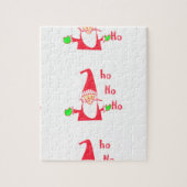 Puzzle Joyeux Noël Joyeux Noël Drôle Père Noël Hohoho (Vertical)