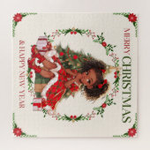 Puzzle Joyeux Noël & Joyeux Nouvel An Black Girl Magic (Horizontal)