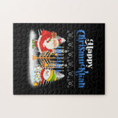Puzzle Joyeux Noël juif Chrismukkah Hanoukka (Horizontal)