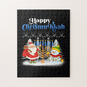 Puzzle Joyeux Noël juif Chrismukkah Hanoukka