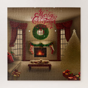 Puzzle Joyeux Noël - Noël lumière - arbre de Noël