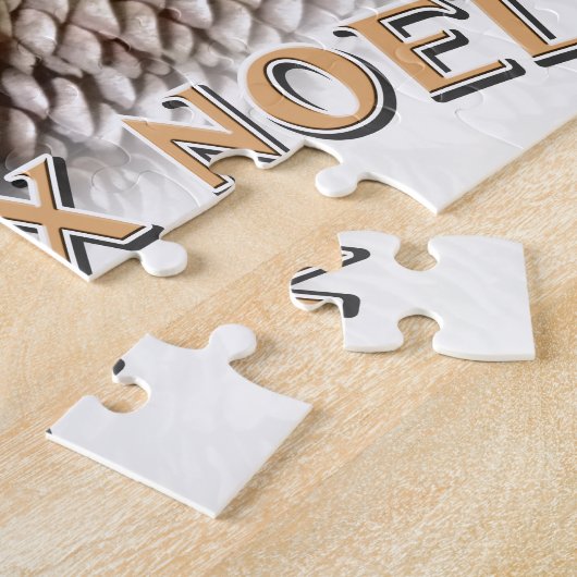 Puzzle Joyeux Noel Noël Pine Cône de Noël (Côté)