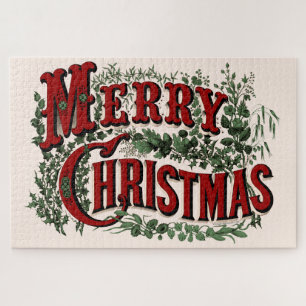 Puzzle Joyeux Noël - Rouge et Vert