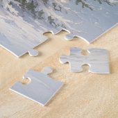 Puzzle Joyeux Noël Sapin enneigé (Côté)