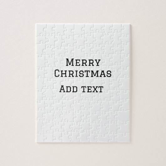 Puzzle Joyeux Noël simple minimum ajouter nom modèle de t (Vertical)