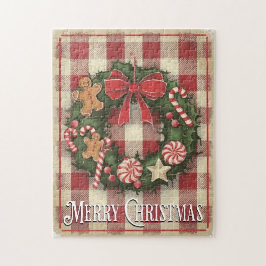 Puzzle Joyeux Noël vintage (Vertical)