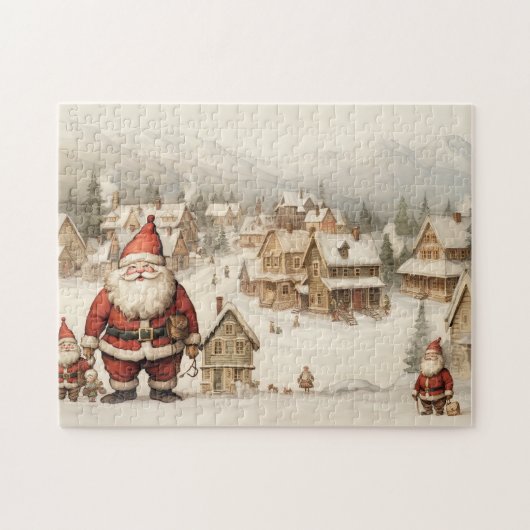 Puzzle Joyeux Noël vintage (Horizontal)