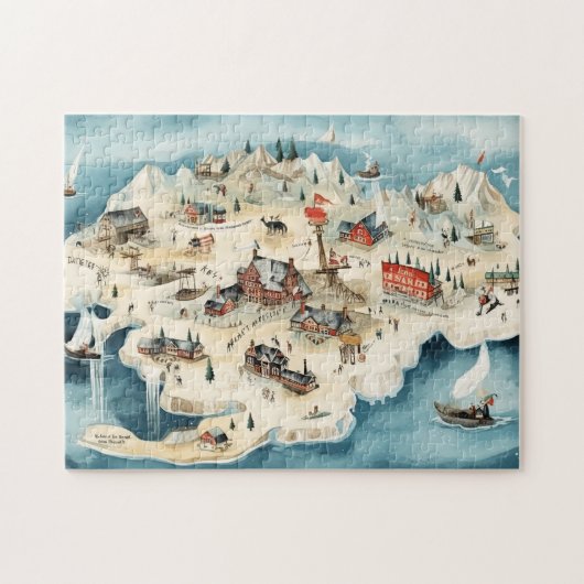 Puzzle Joyeux Noël vintage (Horizontal)