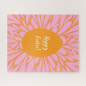 Puzzle Joyeux OEuf d'orange de Pâques (Horizontal)