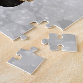Puzzle Joyeux orignal de Noël portant un casquette (Côté)
