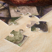 Puzzle Joyeux Père Noël et arbre de Noël (Côté)