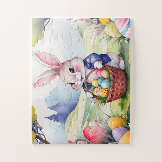 Puzzle Joyeux petit lapin 1, Pâques (Vertical)