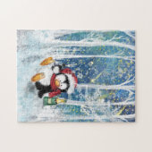 Puzzle Joyeux pingouin - Joyeux Noël - Mignonne - (Horizontal)