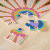 Puzzle Joyeux Rayonnement tendance Coeur Inspiritisme flo (Côté)