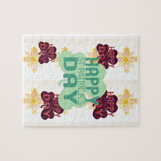 Puzzle Joyeux Saint Patrick's Day Lovely Art Print (Horizontal)
