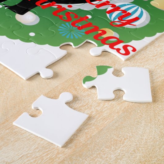 Puzzle joyeux skunk de noël (Côté)