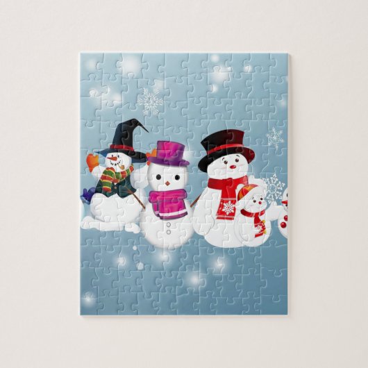 Puzzle Joyeux Snowmen (Vertical)