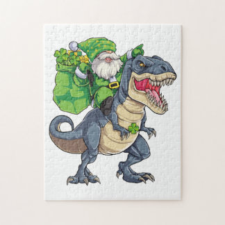 Puzzle Joyeux St Pat T Rex Saint Patrick's Day Leprechaun
