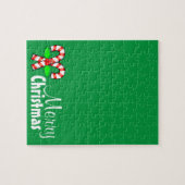 Puzzle Joyeux Sucre de canne de Noël frustrant (Horizontal)