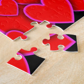 Puzzle Joyeux Valentines Jour Chérie Coeurs romantiques (Côté)