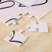 Puzzle Joyeux Valentines Jour Moderne Design Romantique P (Côté)