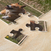 Puzzle Joyeux Visages Courir Corgis (Côté)