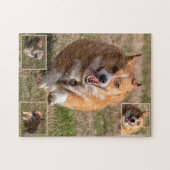 Puzzle Joyeux Visages Courir Corgis (Horizontal)