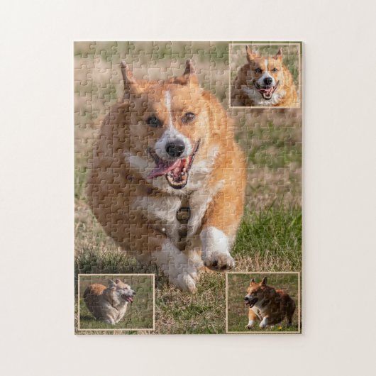 Puzzle Joyeux Visages Courir Corgis (Vertical)