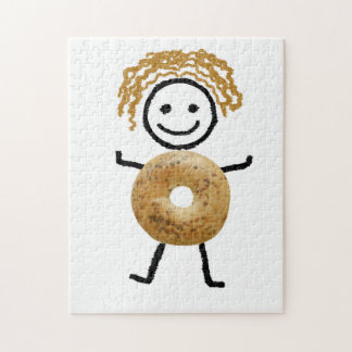Puzzle juif d'enfant de bagel de cadeau