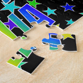 Puzzle "JULIA" Prénom, "HEUREUX ANNIVERSAIRE" (Côté)