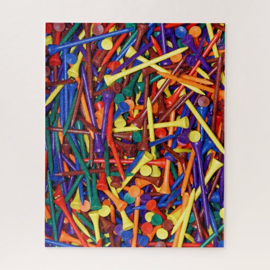 Puzzle Jumble coloré Golf Tee (Vertical)