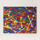 Puzzle Jumble coloré Golf Tee (Horizontal)