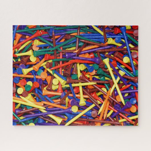 Puzzle Jumble coloré Golf Tee (Horizontal)
