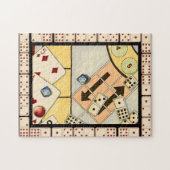 Puzzle Jumbled Assortiment of Games of Chance (Horizontal)