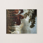 Puzzle Juments et poulains dans un paysage George Stubbs (Horizontal)