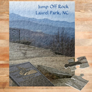 Puzzle Jump Off Rock Laurel Park NC Début hiver
