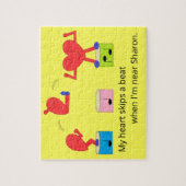 Puzzle Jumping Coeur dans l'amour : Jaune (Vertical)