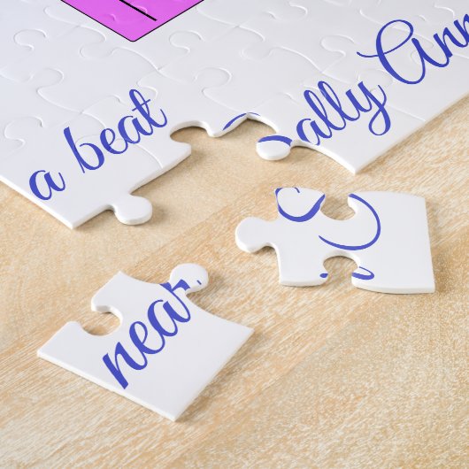 Puzzle Jumping Heart in Love : Blanc (Côté)