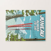 Puzzle Juneau Alaska Pour Skier (Horizontal)