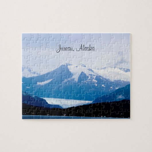 Puzzle Juneau, Alaska Wood Wall Art (Horizontal)