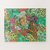 Puzzle Jungle aquarelle difficile (Horizontal)