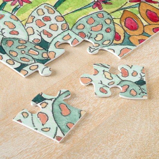 Puzzle Jungle aquarelle difficile (Côté)