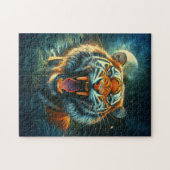 Puzzle Jungle au clair de lune de tigres (Horizontal)