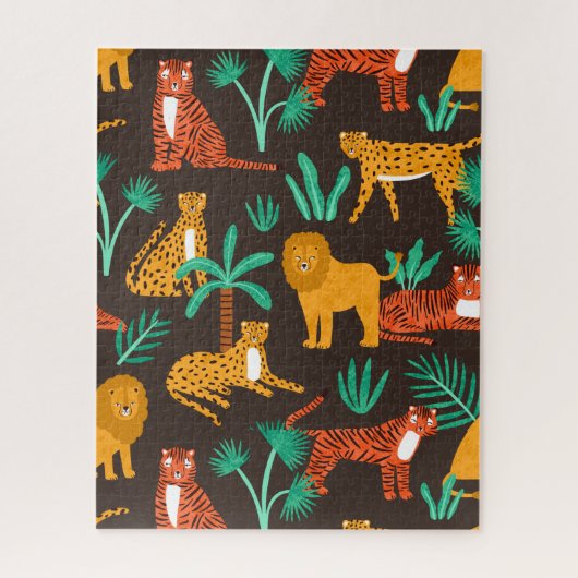 Puzzle Jungle Cats (Vertical)