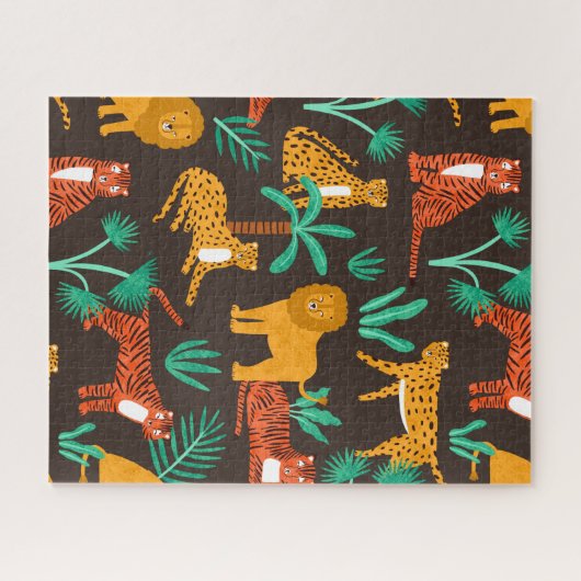 Puzzle Jungle Cats (Horizontal)