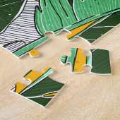 Puzzle Jungle d'été : Motif de palmier lumineux. (Côté)
