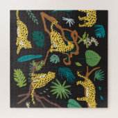 Puzzle Jungle Leopards : Illustrations Vintages de la fau (Horizontal)