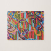 Puzzle "Jungle Stripes I" Art Abstrait (Horizontal)