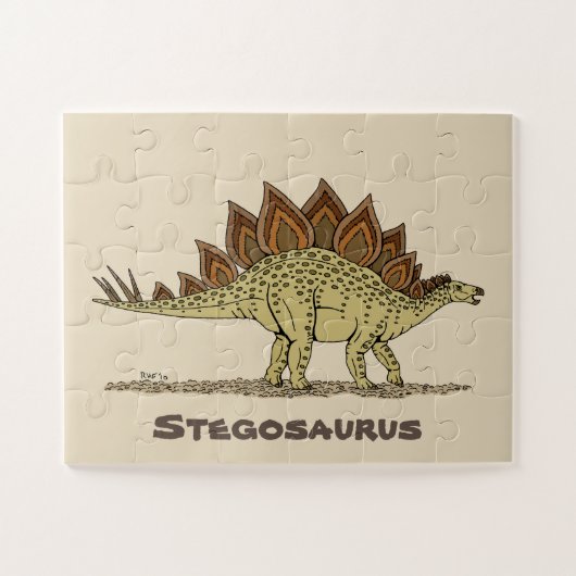 Puzzle Jurassique Dinosaure Stegosaurus (Horizontal)