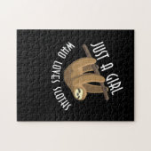 Puzzle Just A Girl Who Loves Sloths (Horizontal)